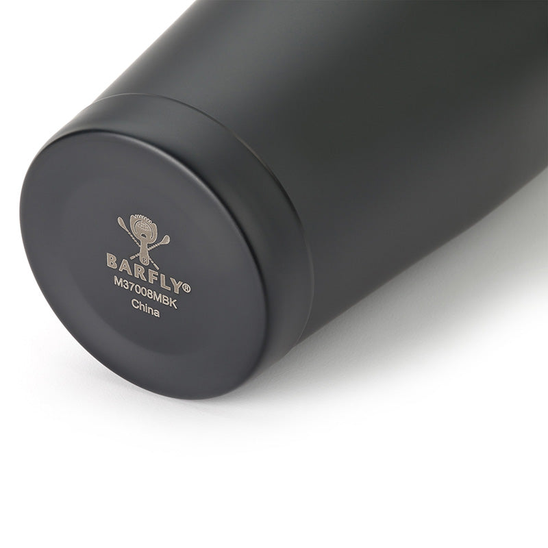 Barfly Black Out Cocktail Shaker 28 oz Black Mirror Finish