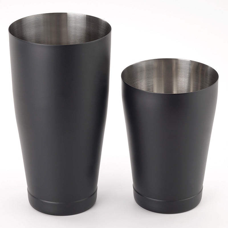 Barfly Black Out Cocktail Shaker Set 28 & 18 oz Mirror Finish