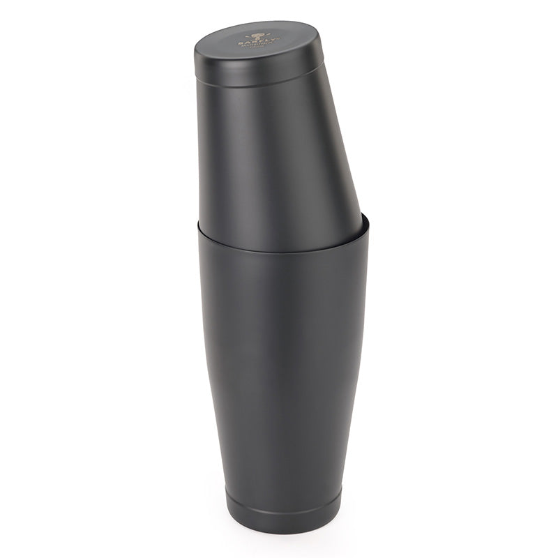 Barfly Black Out Cocktail Shaker Set 28 & 18 oz Mirror Finish