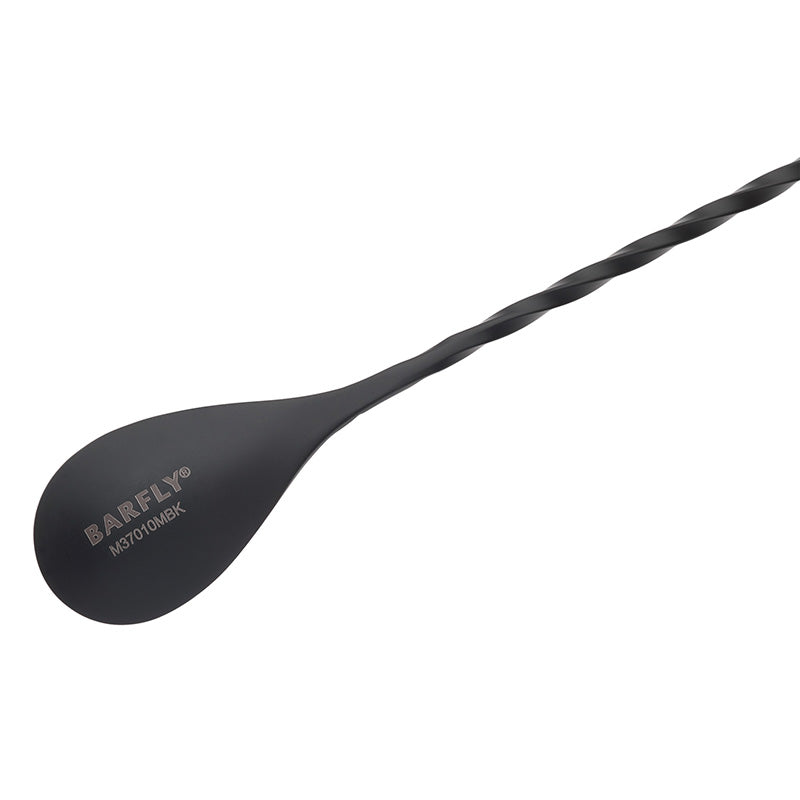 Barfly Black Out Japanese Bar Spoon 13-3/16 in Gun Metal Black