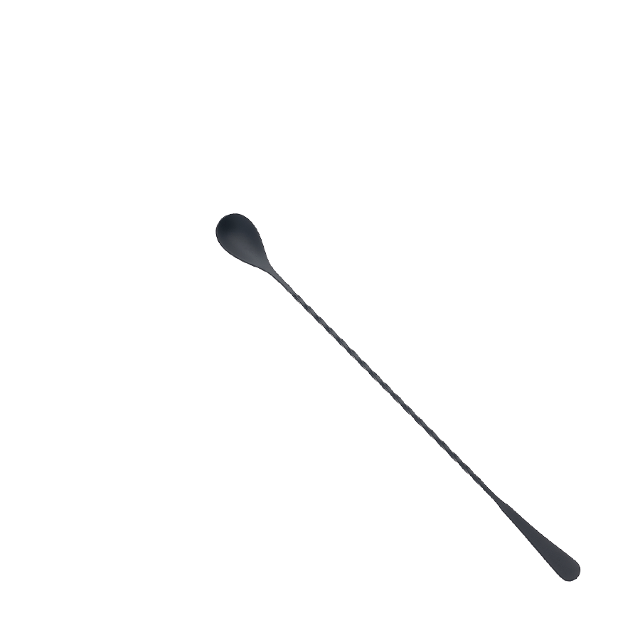 Barfly Black Out Japanese Bar Spoon 13-3/16 in Gun Metal Black