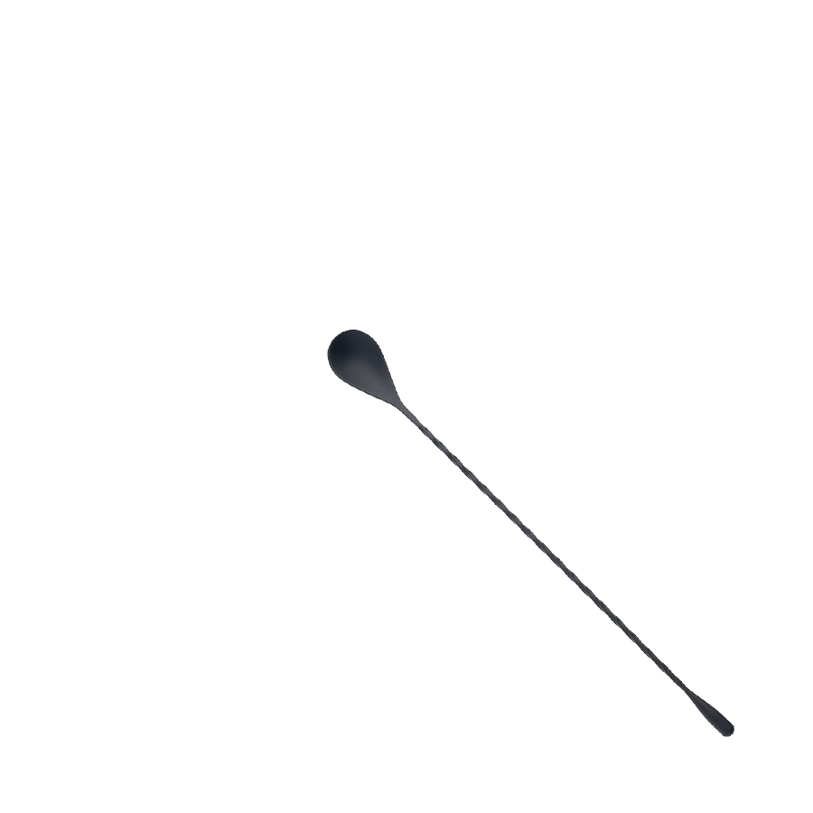 Barfly Black Out Classic Bar Spoon 11-13/16 in Gun Metal Black