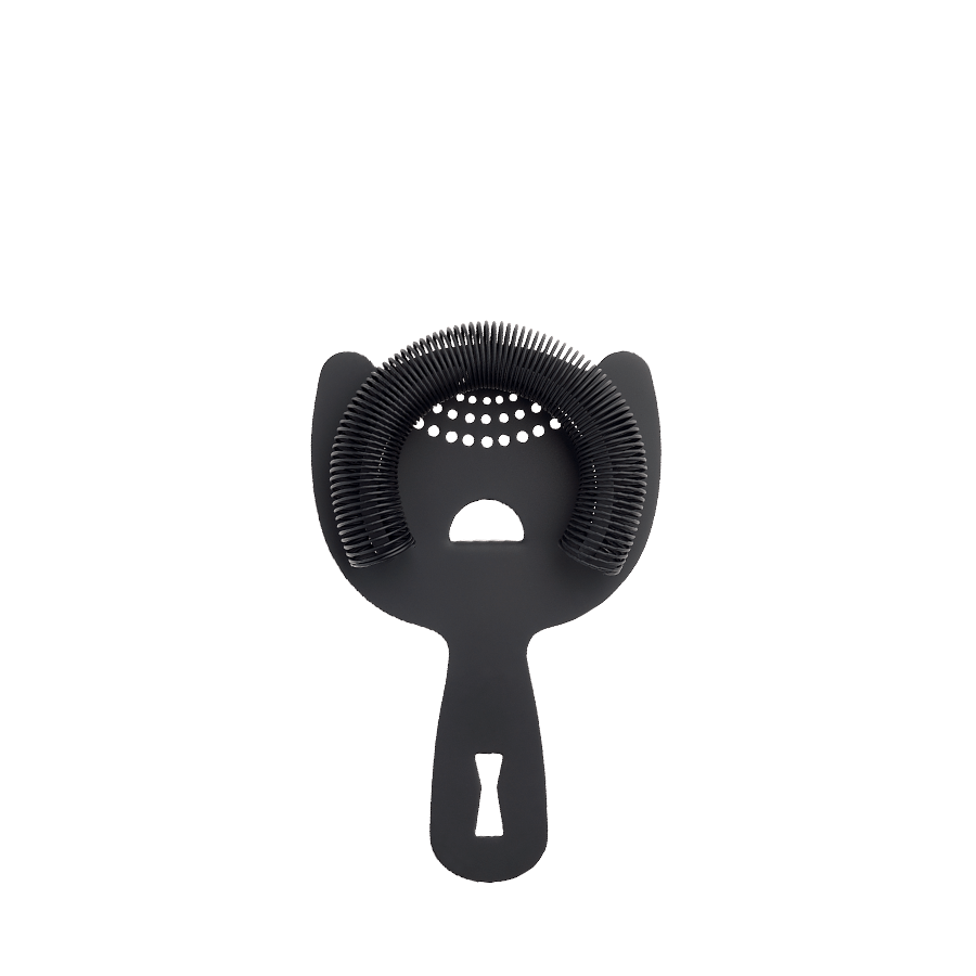 Barfly Black Out Spring Bar Strainer 6 in Heavy Duty Gun Metal