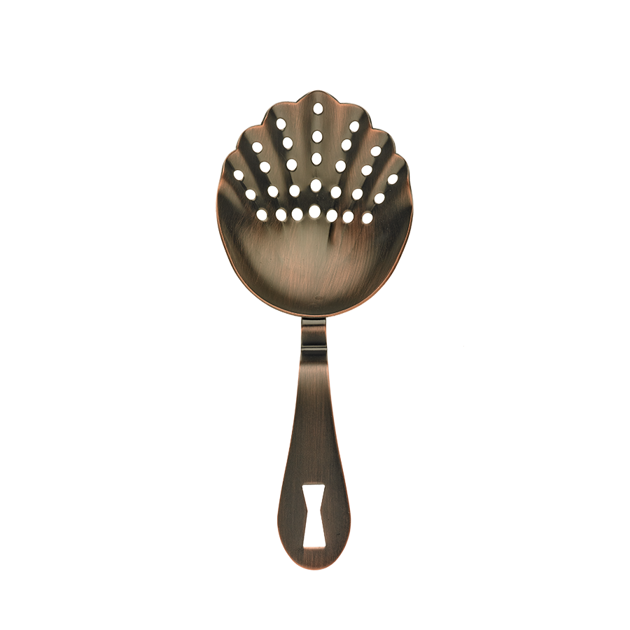 Barfly® 7" Julep Strainer, Antique Copper