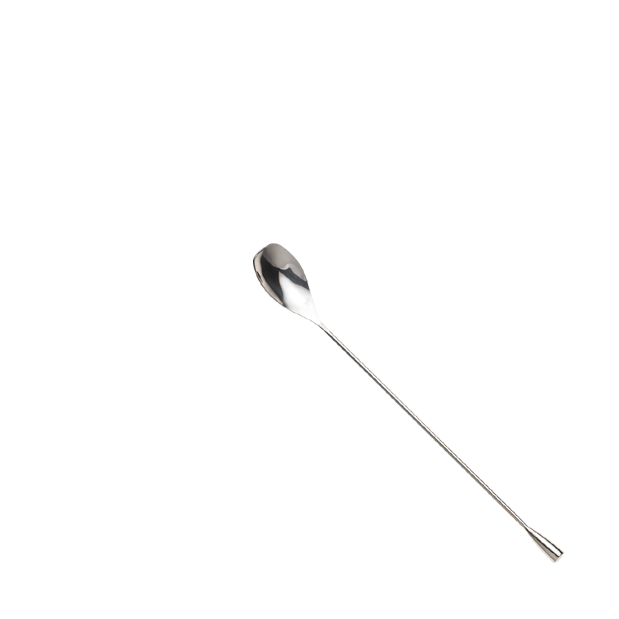 Barfly® 11-7/8" Silver Bar Spoon, Solid Shaft