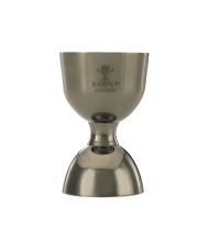 Barfly® 25 & 50 ml Straight Rim Jigger, Black