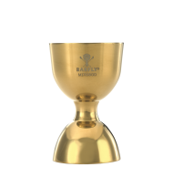 Barfly® 25 & 50 ml Straight Rim Jigger, Gold