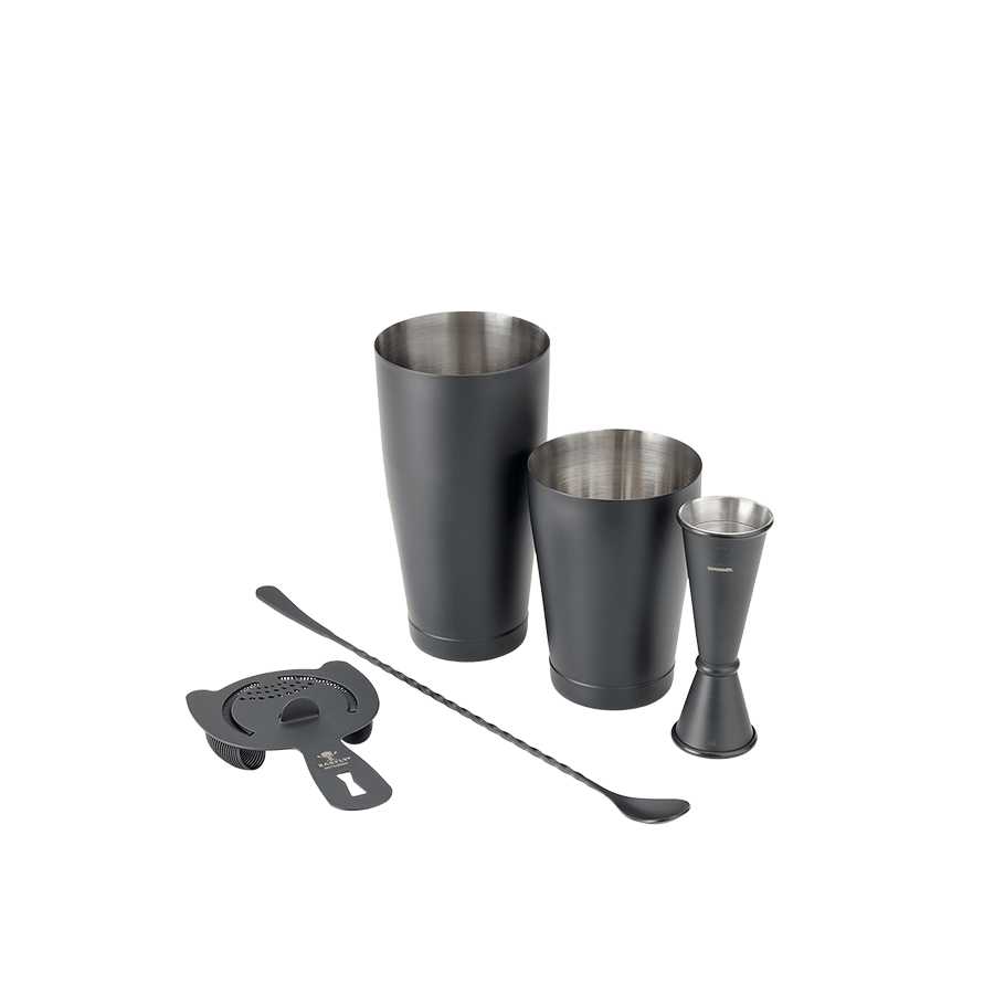 Barfly Black Out 5-Piece Bartender Kit Matte Black Gift Set