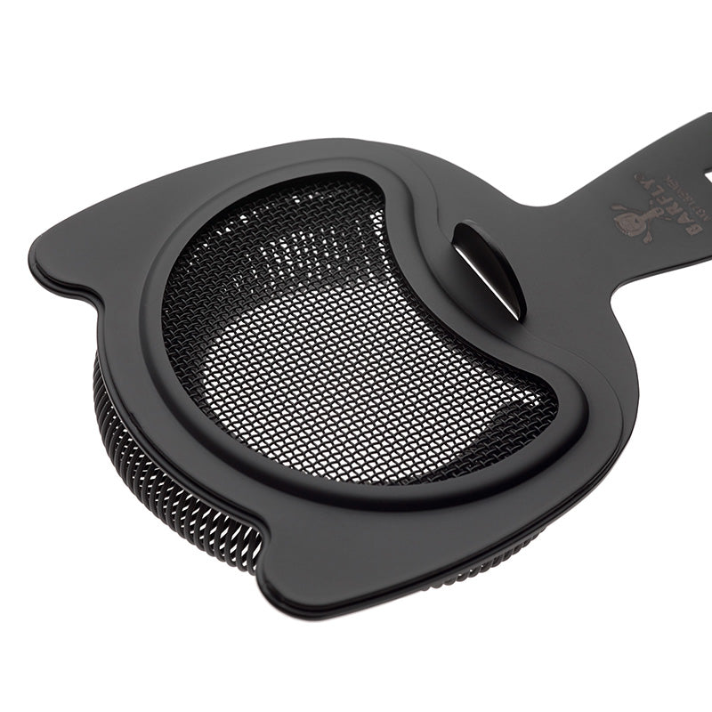 Barfly Black Out Fine Mesh Bar Strainer 6 in Gun Metal Black