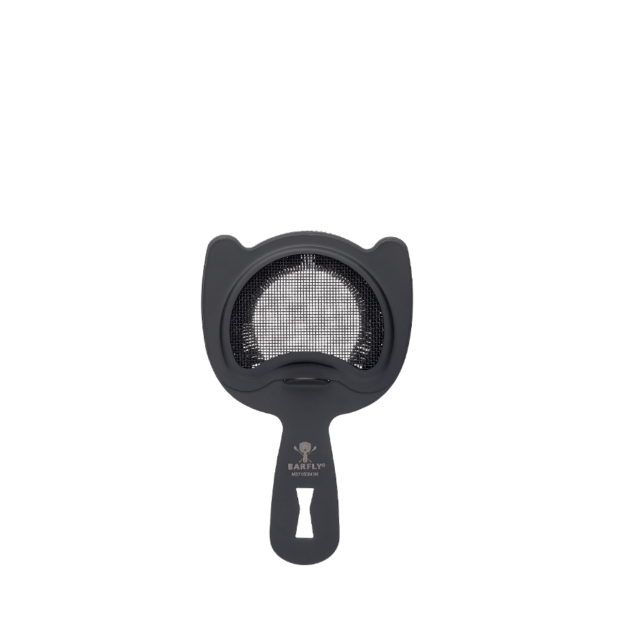 Barfly Black Out Fine Mesh Bar Strainer 6 in Gun Metal Black