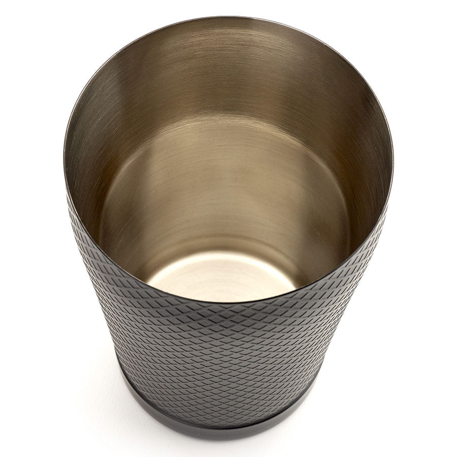 Barfly Black Out Diamond Lattice Shaker 18 oz Matte Black