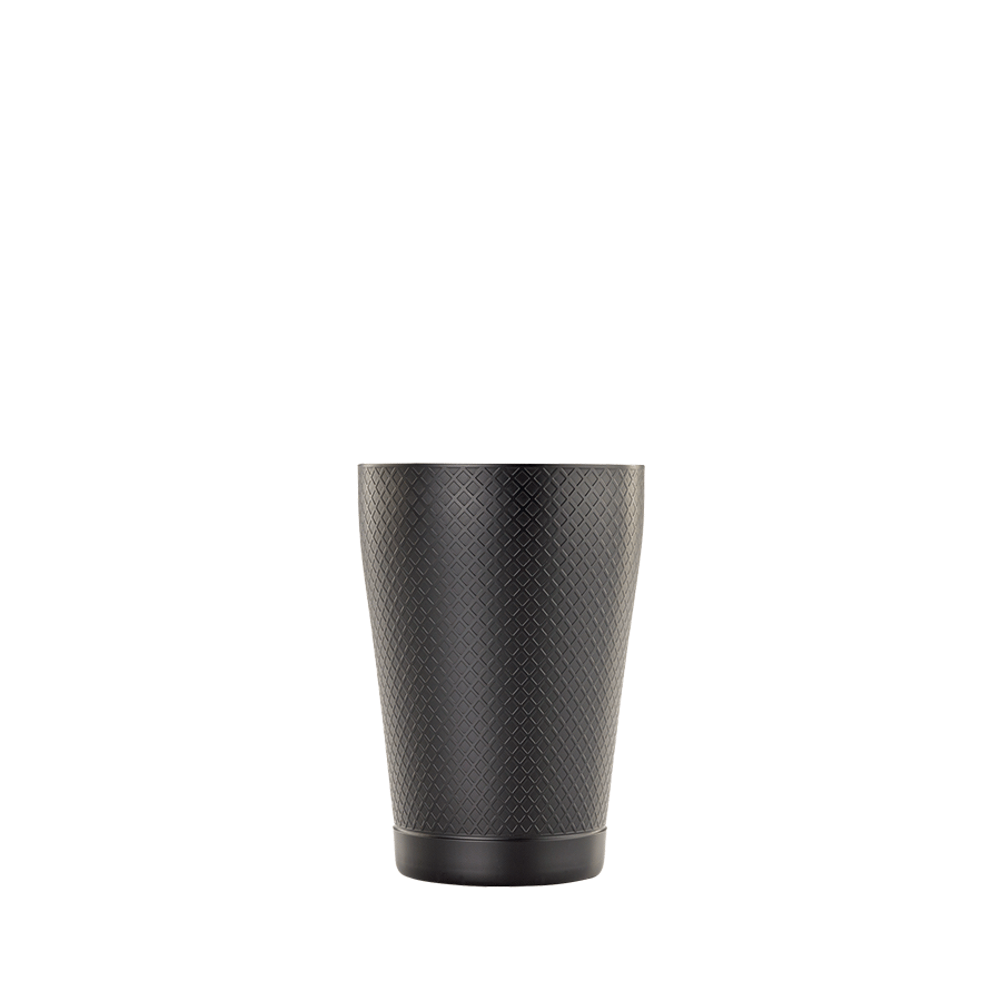 Barfly Black Out Diamond Lattice Shaker 18 oz Matte Black