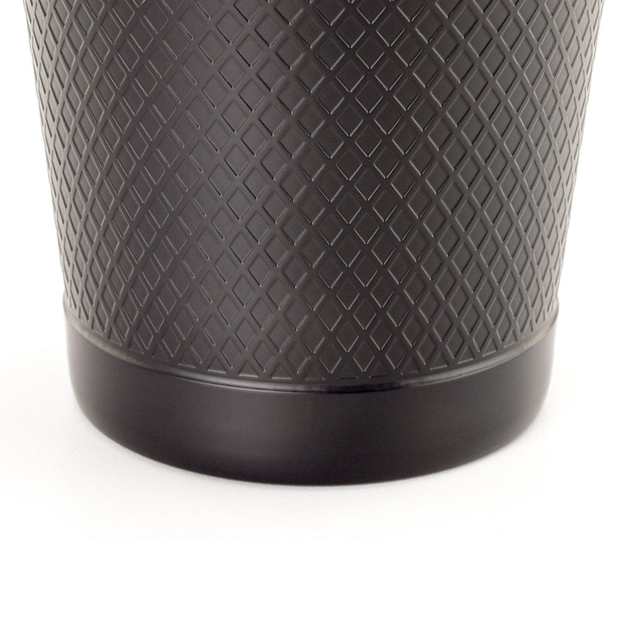 Barfly Black Out Diamond Lattice Shaker 28 oz Matte Black