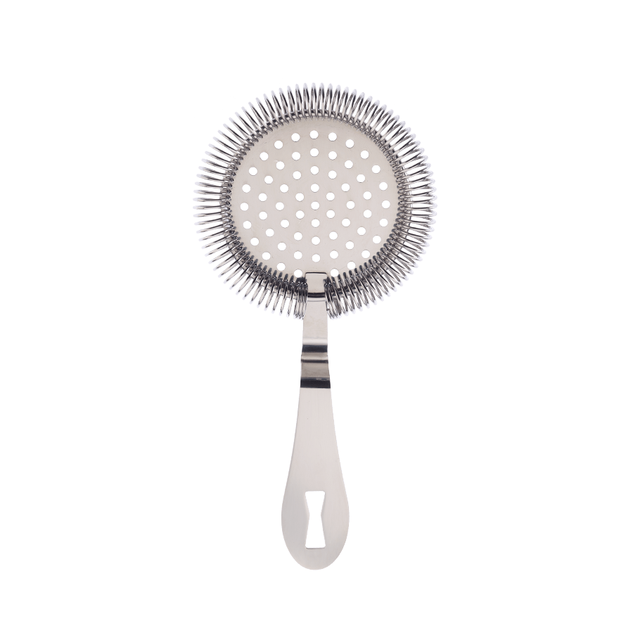 Barfly® 7-1/4" Deluxe Antique Hawthorne Bar Strainer, Silver