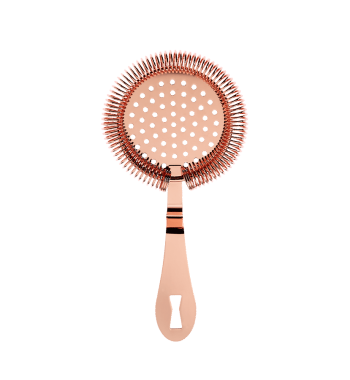 Barfly® 7-1/4" Deluxe Antique Hawthorne Bar Strainer, Copper