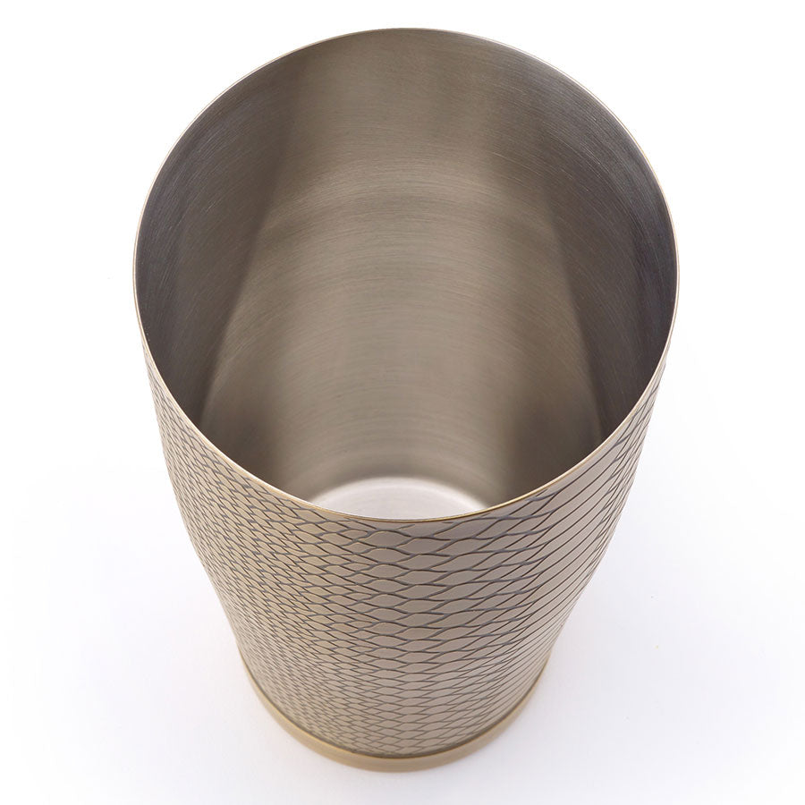 Venym Cocktail Shaker 28 oz Antique Bronze Snakeskin Finish