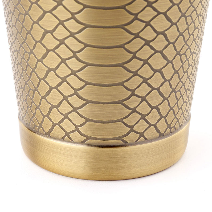 Venym Cocktail Shaker 28 oz Antique Bronze Snakeskin Finish