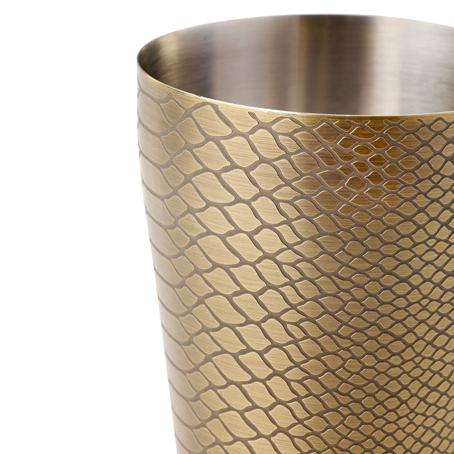 Venym Cocktail Shaker 18 oz Antique Bronze Snakeskin Finish