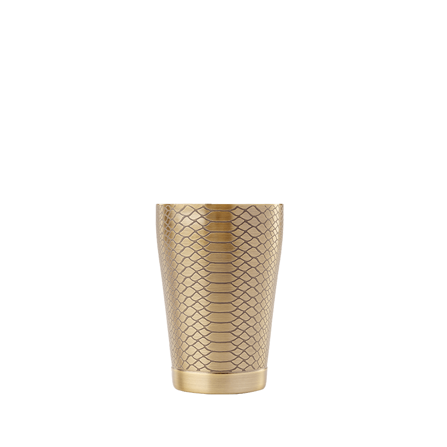 Venym Cocktail Shaker 18 oz Antique Bronze Snakeskin Finish