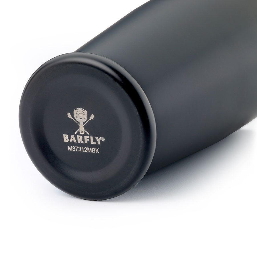 Barfly Black Out Deluxe Weighted Shaker 28 oz Matte Black