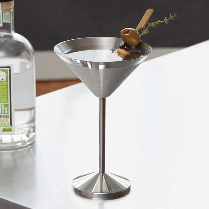 10 oz. Stainless Steel Martini Glass Server