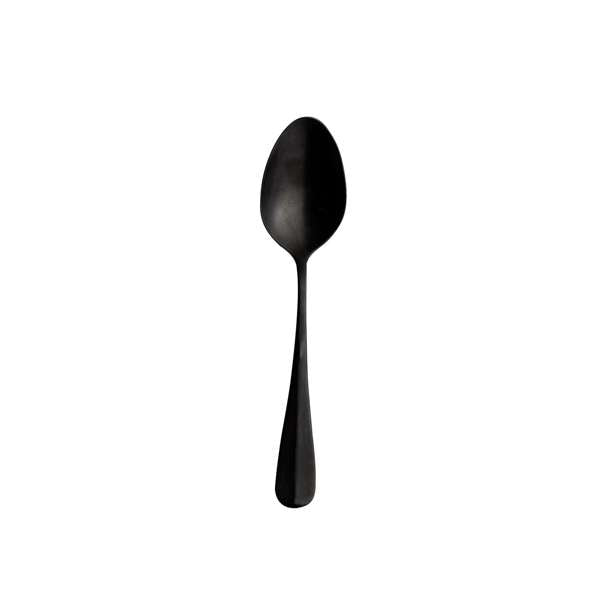 Sola 6" Baguette Black Dessert Spoon