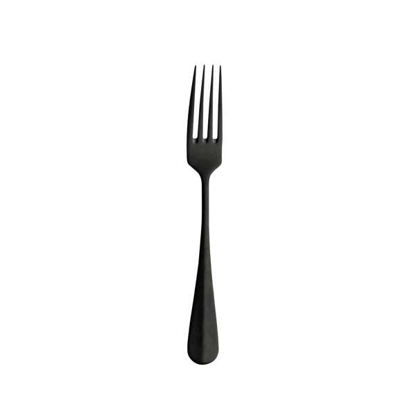 Sola 7.3" Baguette Black Dessert Fork