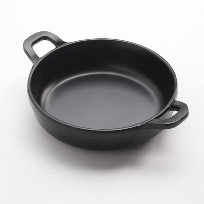 5 oz. Melamine Round Casserole Dish, Black