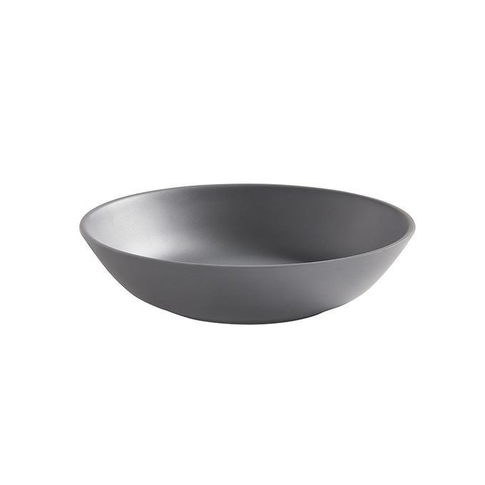 Mix & Matte 16 oz. Round Bowl, Matte Gray