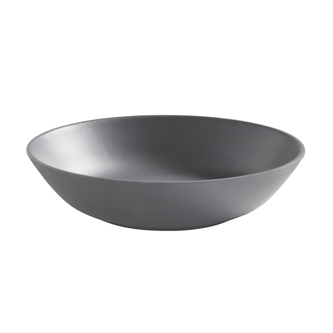 Mix & Matte 24 oz. Round Bowl, Matte Gray