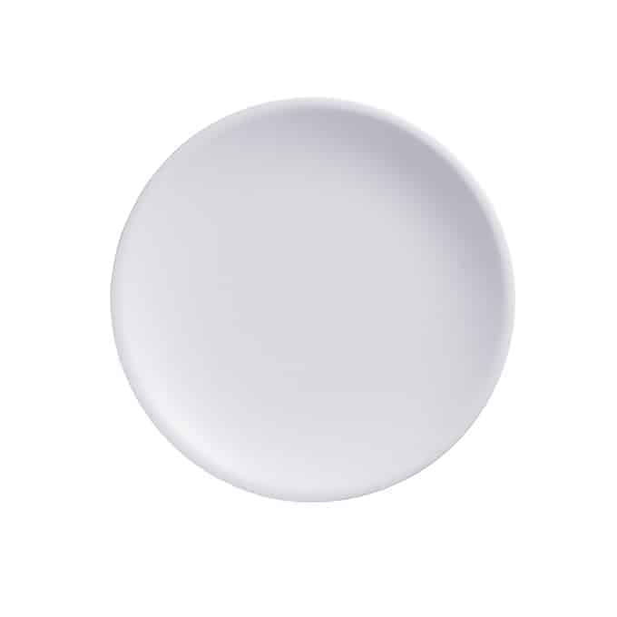 6" Melamine Coupe Plate, Matte White