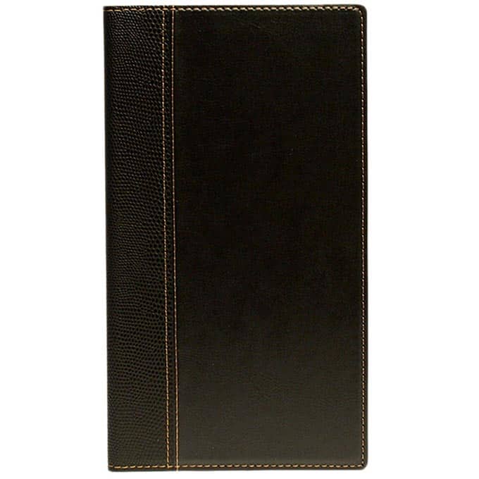 5" x 9" Securit® Trendy Sewn Bill Presenter, Black