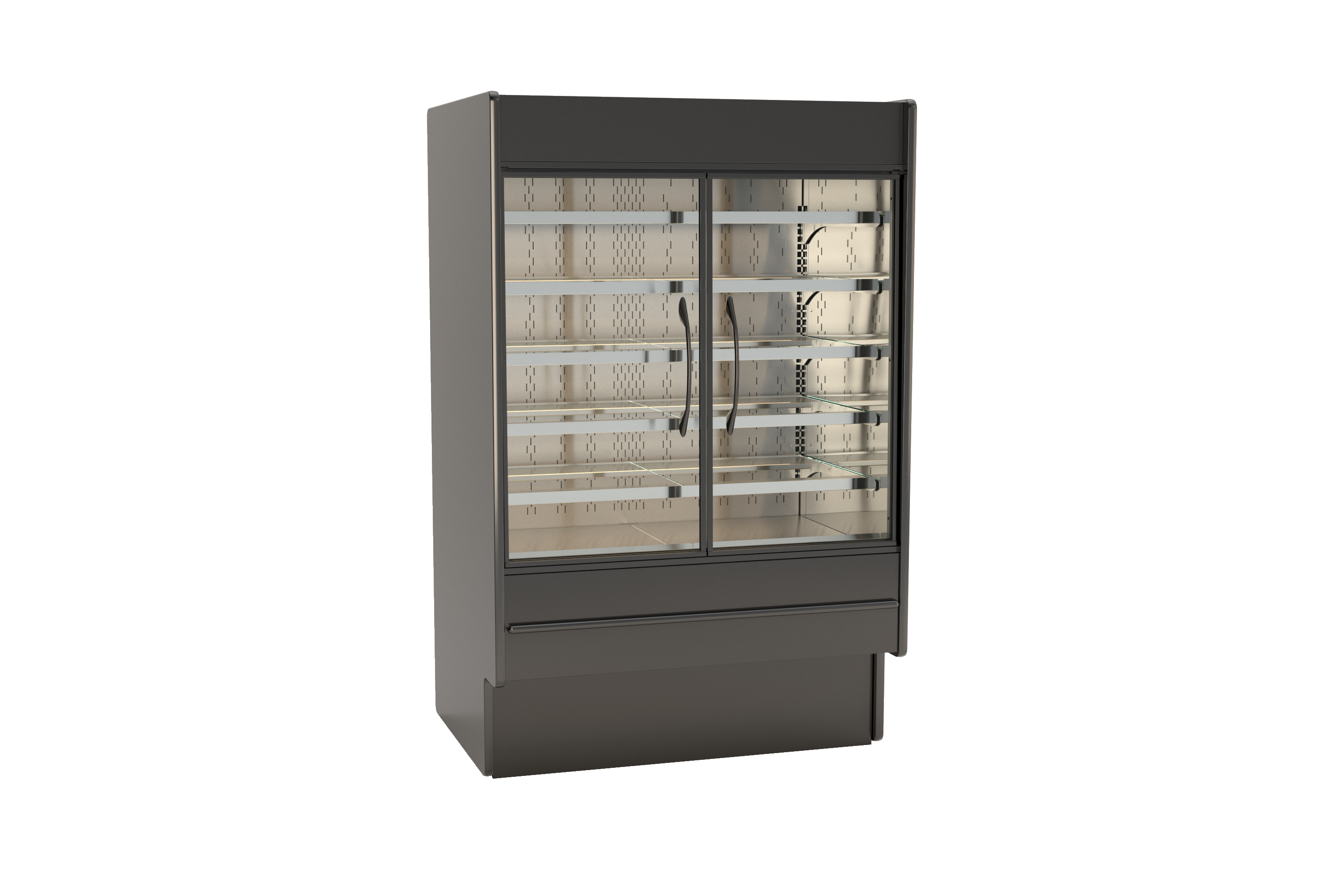 Fusion® Self-Service Refrigerated Display Case, 50-1/4"W x 37-1/8"D x 78-1/2"H Double Door, Remote