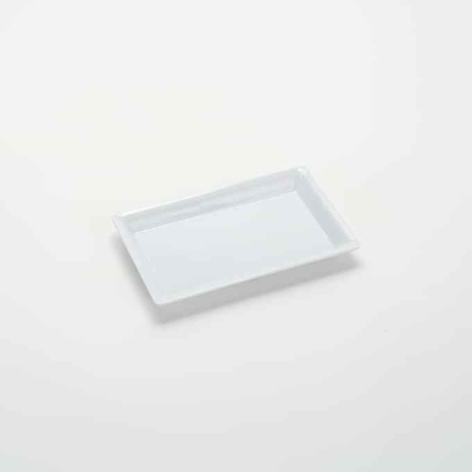Endurance™ 12" x 7" Rectangular Melamine Platter, White