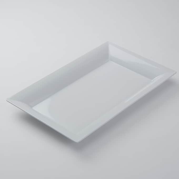 Prestige™ 21"L x 12-3/4"W Rectangular Ceramic Platter, White