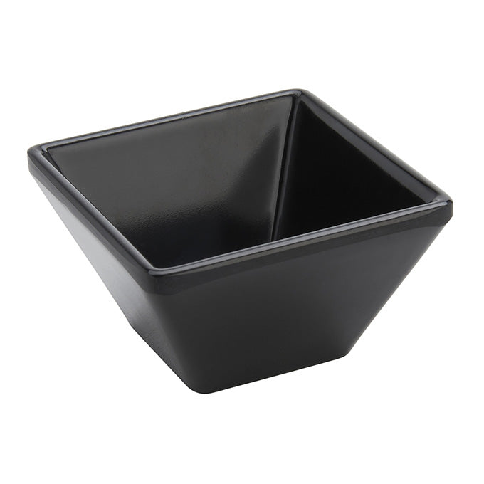 2-1/2 oz. Square Melamine Sauce Cup, Black