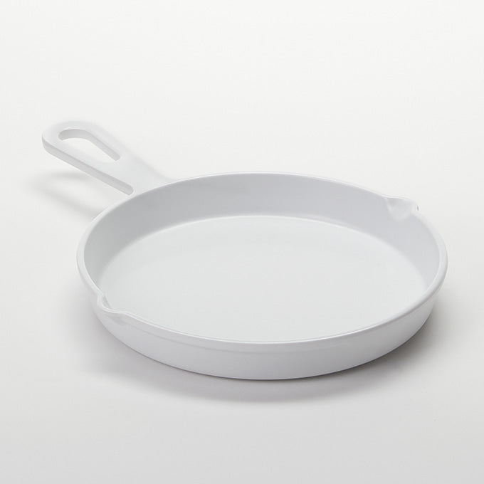 24 oz. Melamine Fry Pan, White