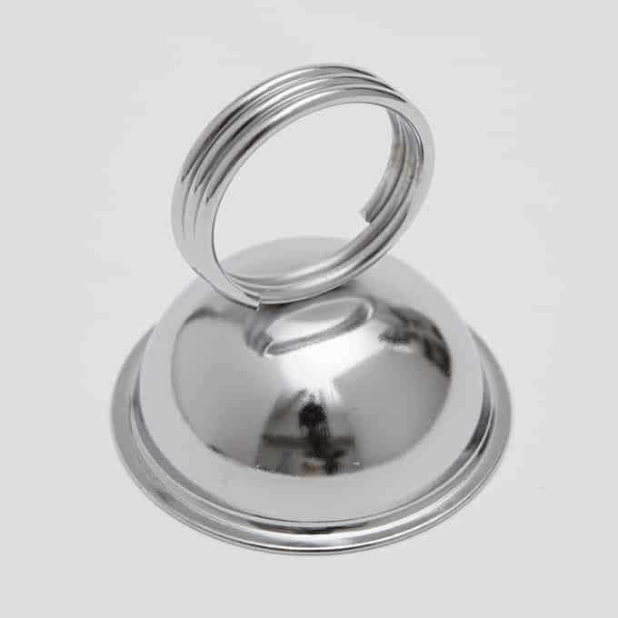2-1/2"H Nickel-Plated Low Profile Card Holder