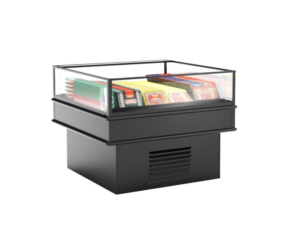 Oasis® Refrigerated Self-Service Island, mobile, 98-1/8"W x 48-1/2"D x 39-1/8"H
