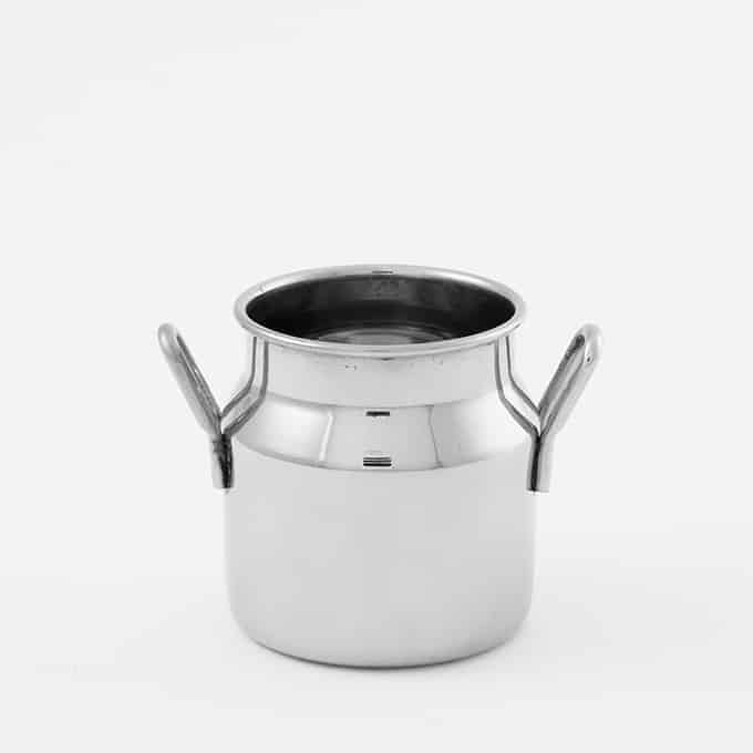 2-1/2 oz. Round Stainless Steel Milk Can w/Handles