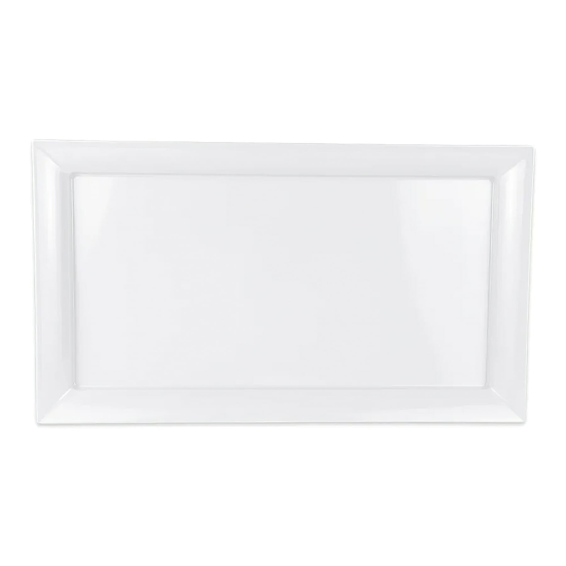 Siciliano 28" x 16" Rectangular Display Platter, White
