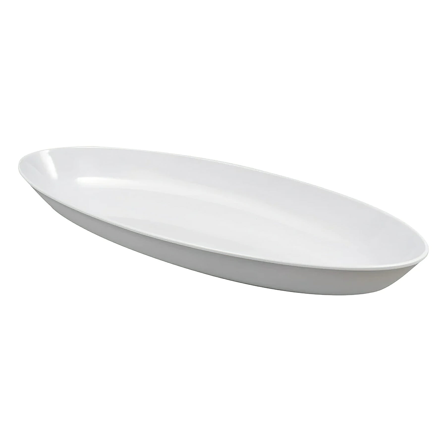 Siciliano 10.4 qt. Oval Platter, White