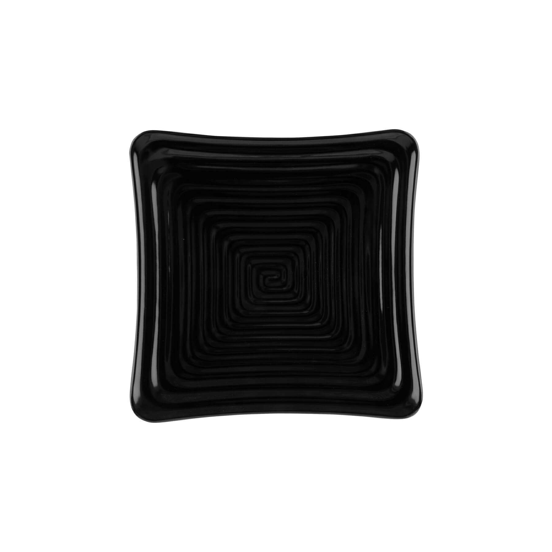 Milano 7.25" Square Plate, Black