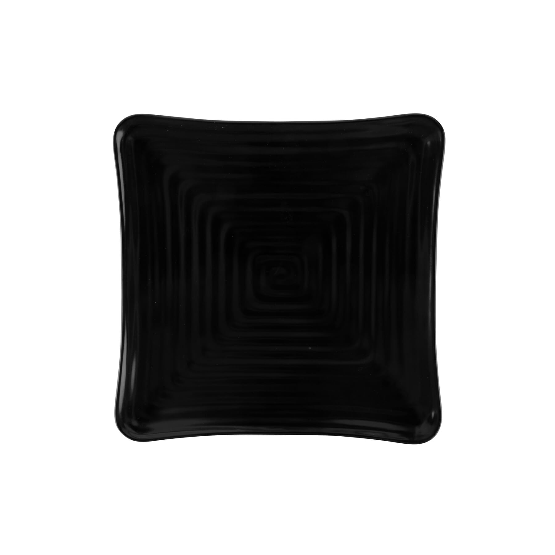 Milano 8.75" Square Plate, Black