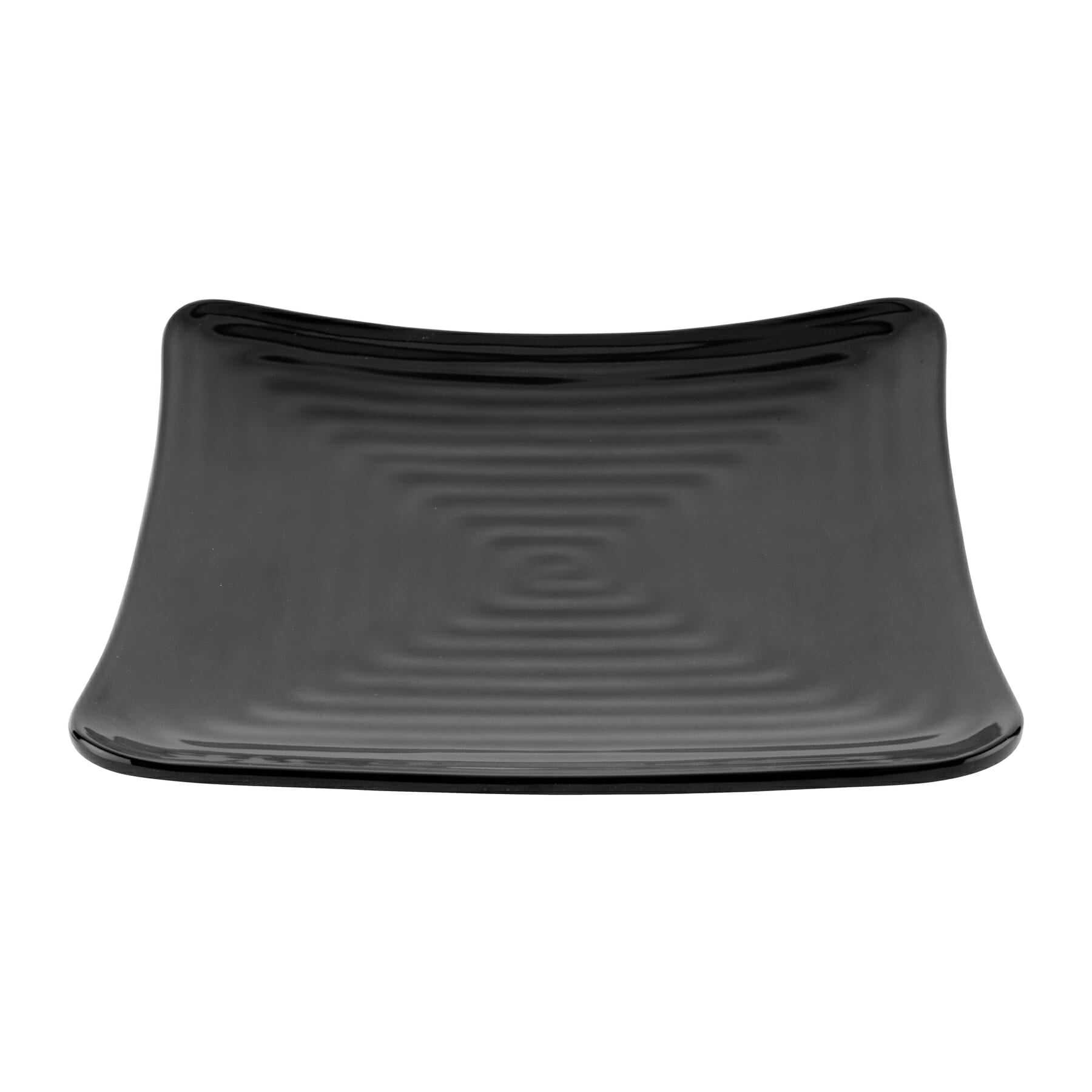 Milano 8.75" Square Plate, Black