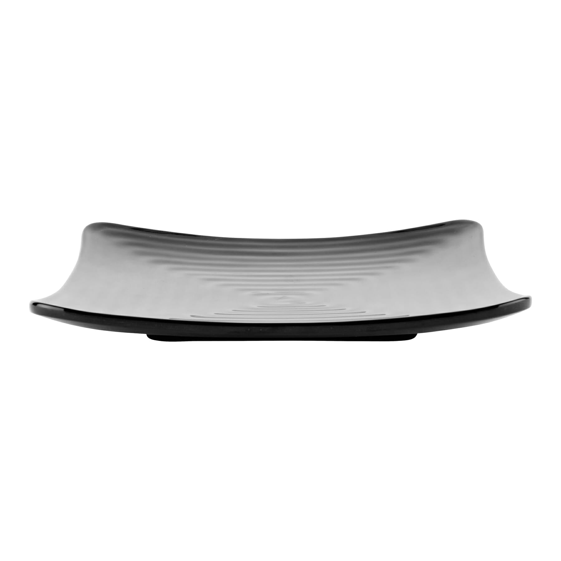 Milano 8.75" Square Plate, Black