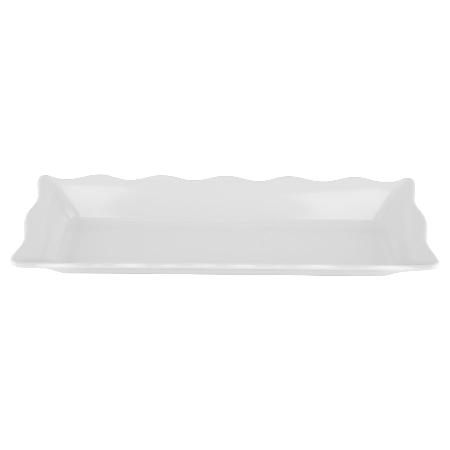 Milano/Bake & Brew 17.5" x 6.75" Rectangular Tray, White
