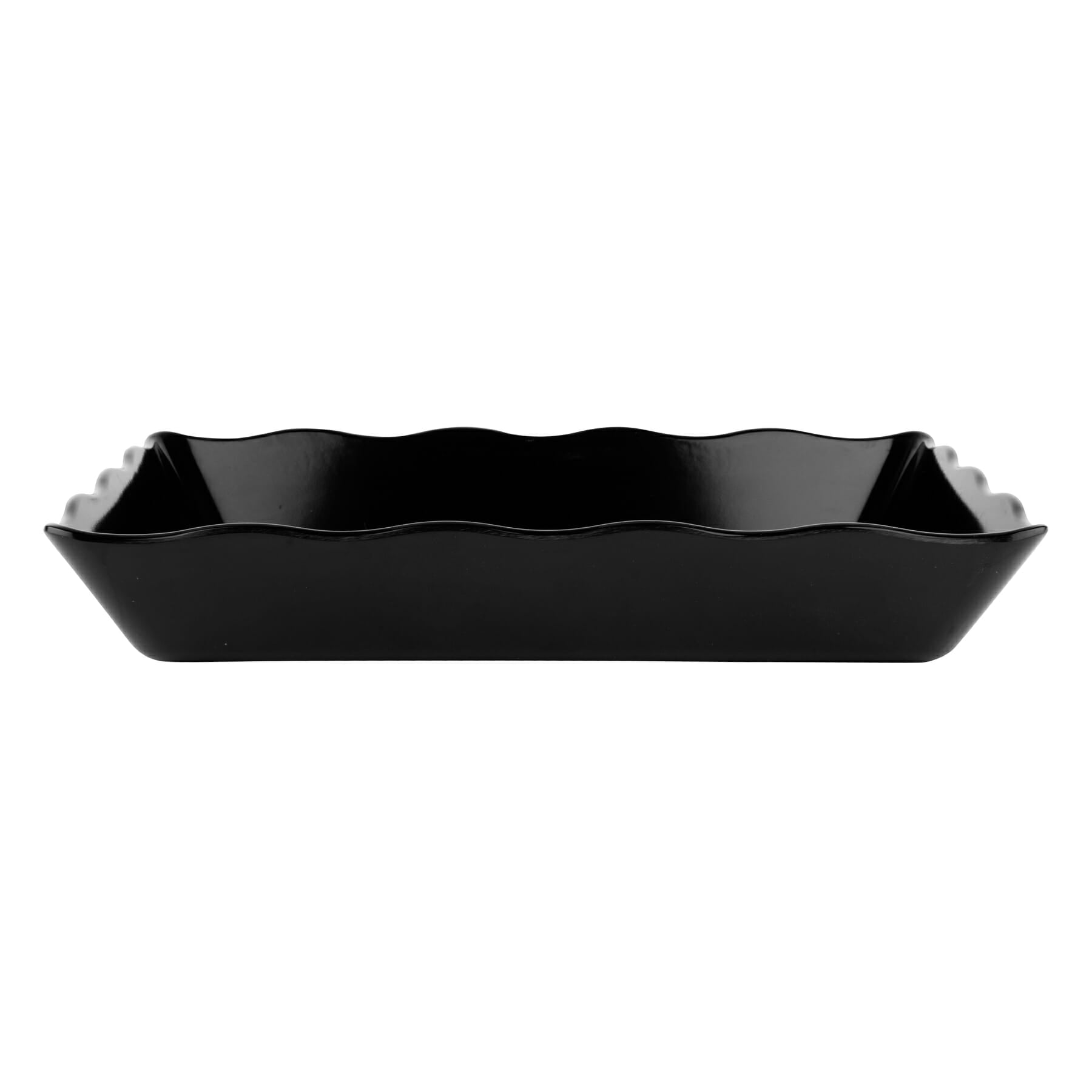Milano/Bake & Brew 13.75" x 9.5" Rectangular Tray, Black