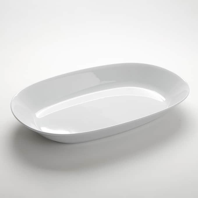 194 oz. Oblong Bowl, White