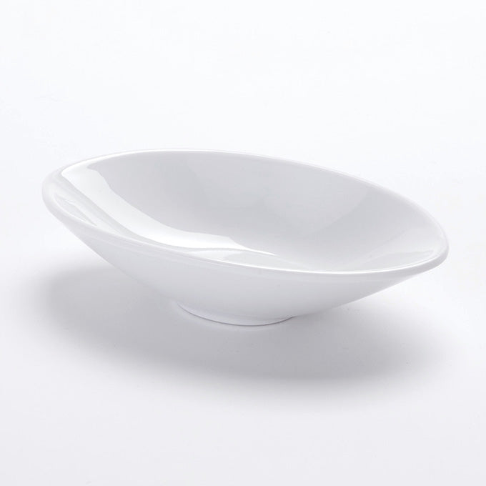 3 oz. Angled Mini Bowl, White